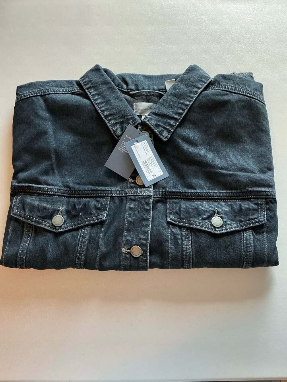 Universal Thread Denim Trucker Jacket Size 3X Black